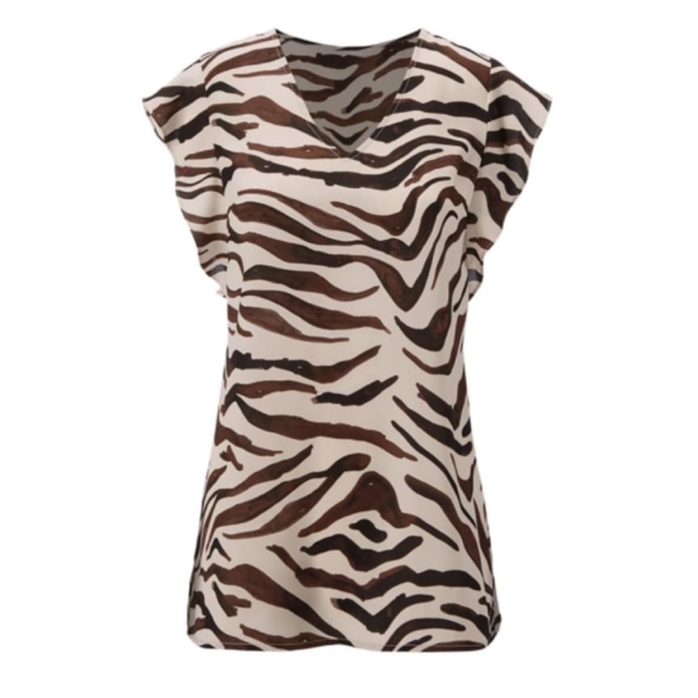 Sale🎉Cabi #3771 blouse ruffle cap sleeve